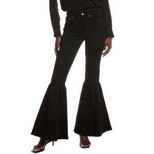 Maje Womens  Bell-Bottom Jean, Black